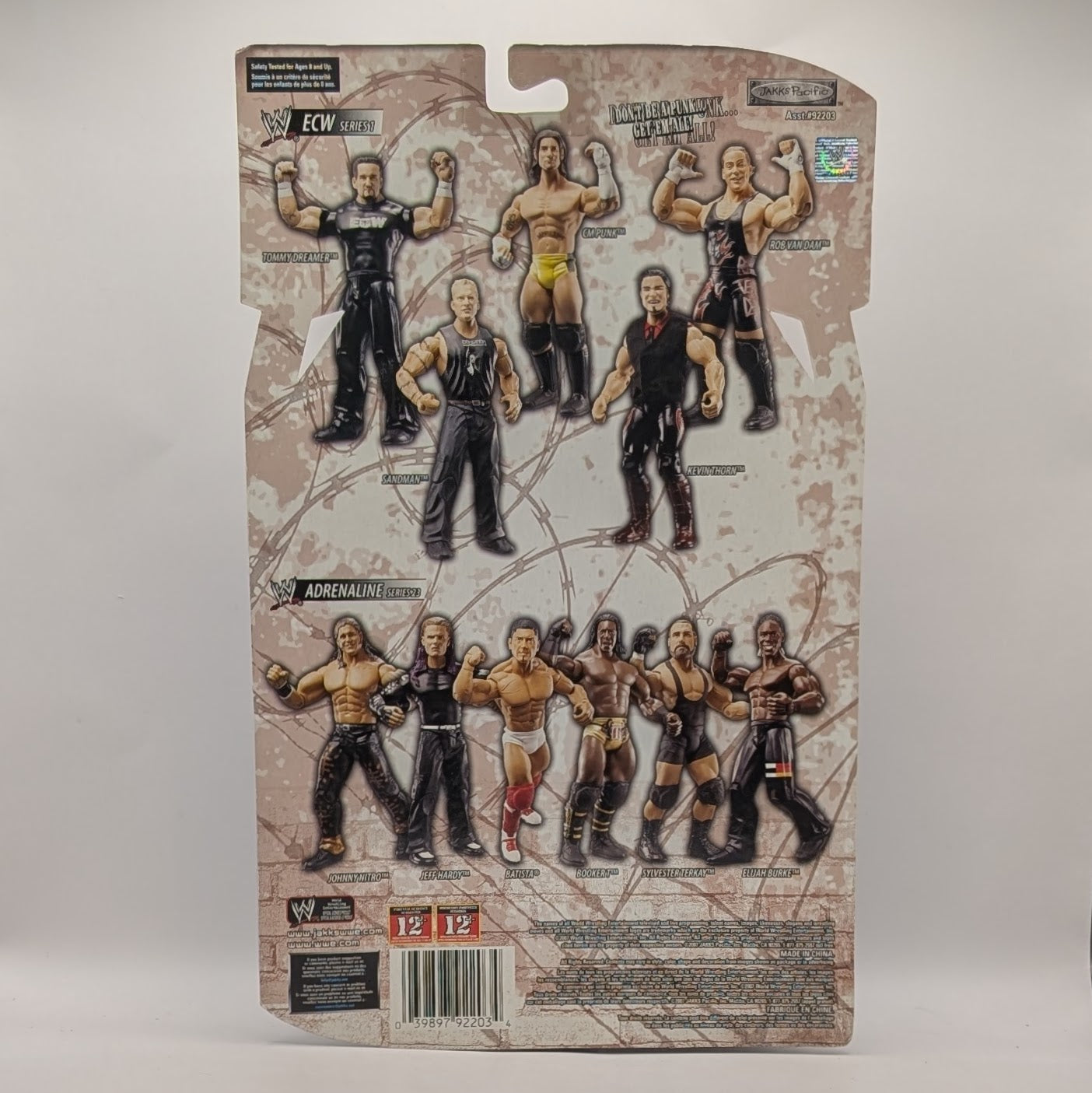 2007 WWE Jakks Pacific ECW Series 1 CM Punk