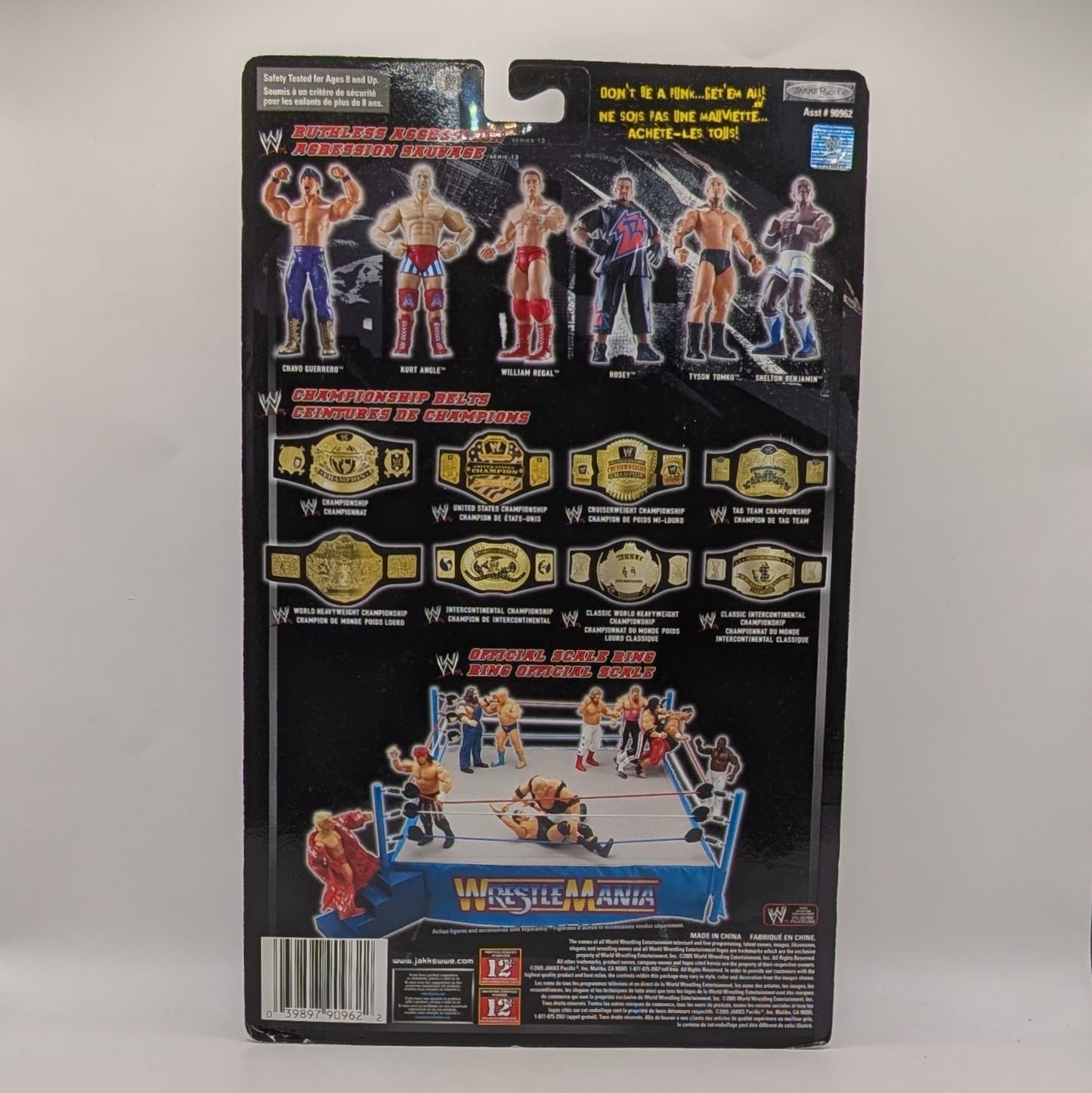 2005 WWE Jakks Pacific Ruthless Aggression WrestleMania 21 Series 2 Charlie Haas