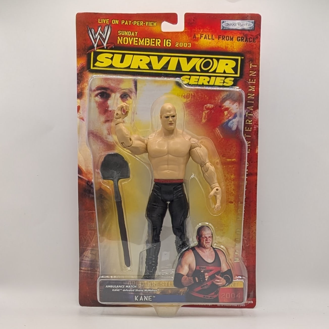 2003 WWE Jakks Pacific Ruthless Aggression Pay Per View Series 3 "Survivor Series" Kane