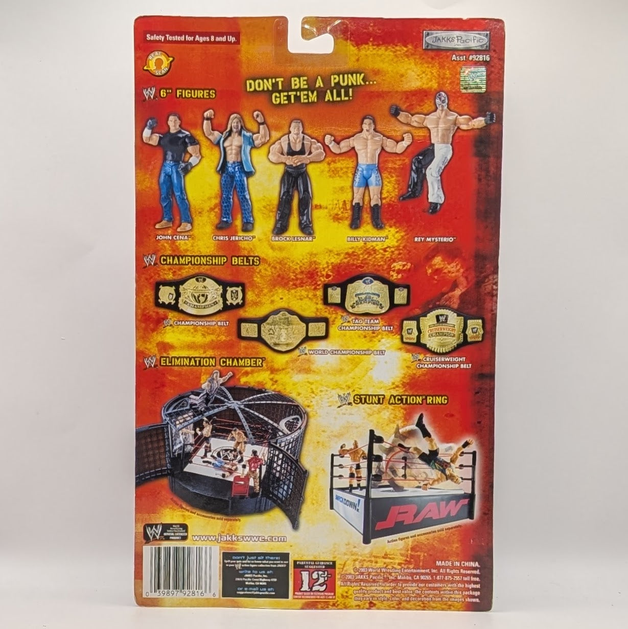 2003 WWE Jakks Pacific Ruthless Aggression Pay Per View Series 3 "Survivor Series" Kane