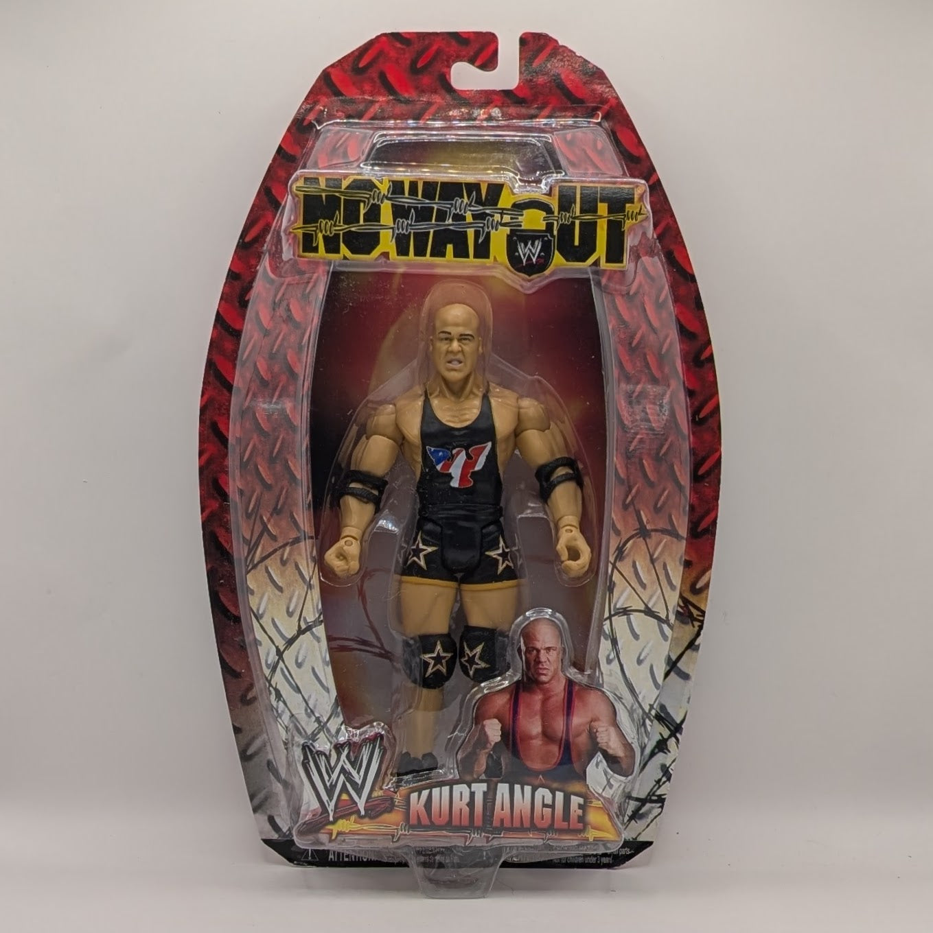 2006 WWE Jakks Pacific Ruthless Aggression Pay Per View Series 12 "No Way Out" Kurt Angle