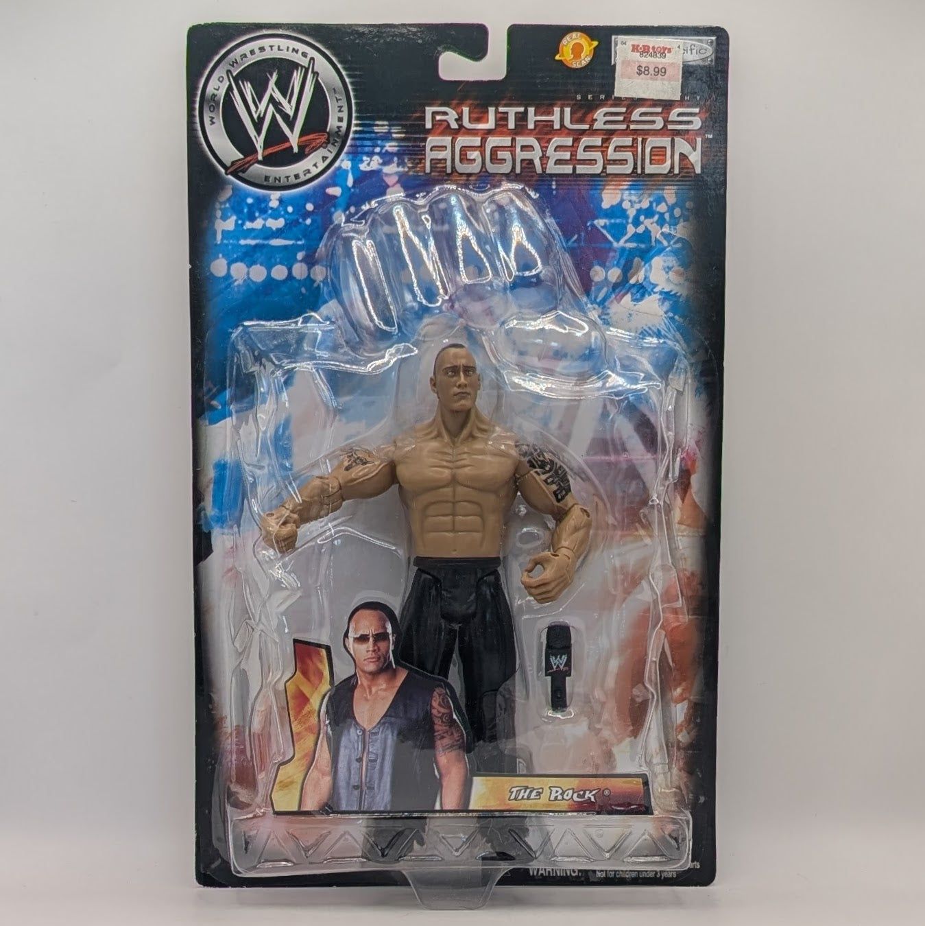 2004 WWE Jakks Pacific Ruthless Aggression Series 8 The Rock