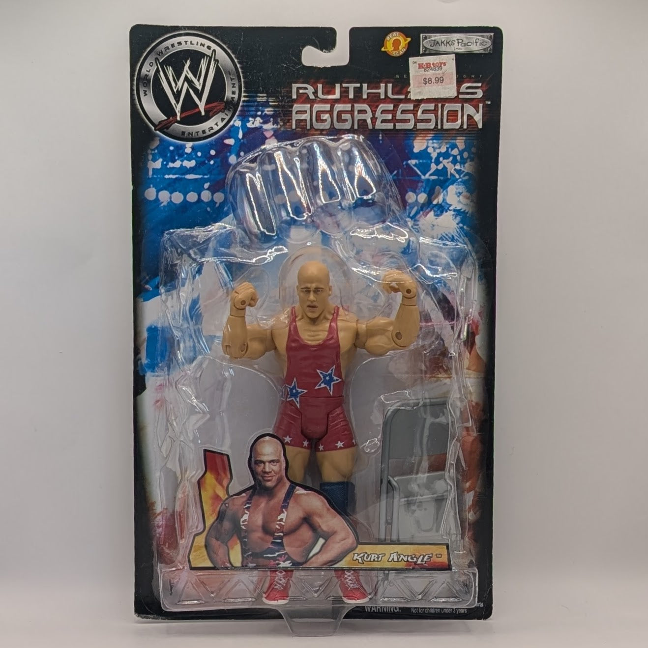 2004 WWE Jakks Pacific Ruthless Aggression Series 8 Kurt Angle