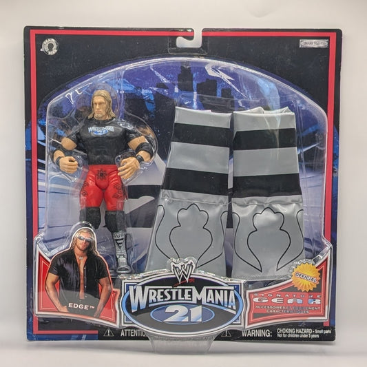 2005 WWE Jakks Pacific Ruthless Aggression WrestleMania 21 Signature Gear Series 2 Edge