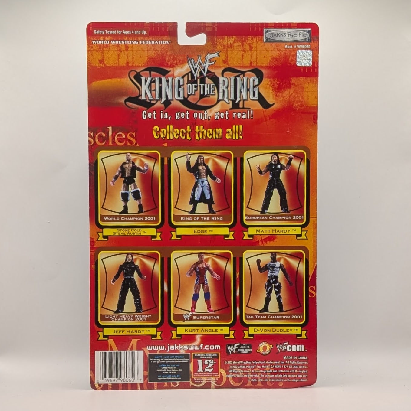 2002 WWF Jakks Pacific Titantron Live King of the Ring Series 1