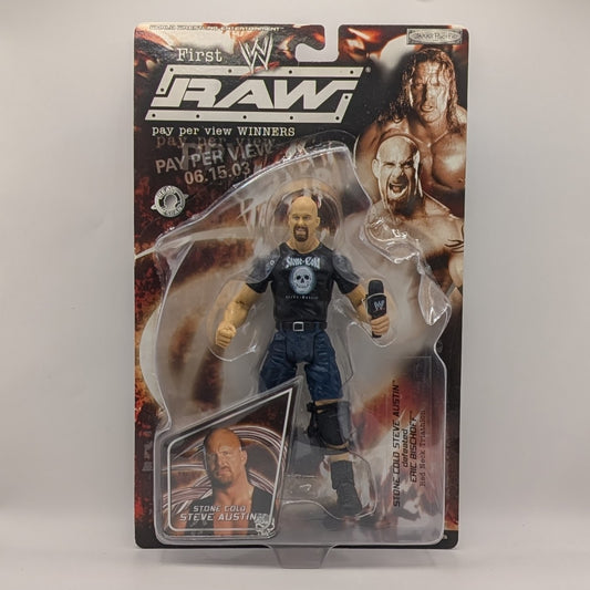 2003 WWE Jakks Pacific Ruthless Aggression Pay Per View Series 1 "Pay Per View Winners" Stone Cold Steve Austin
