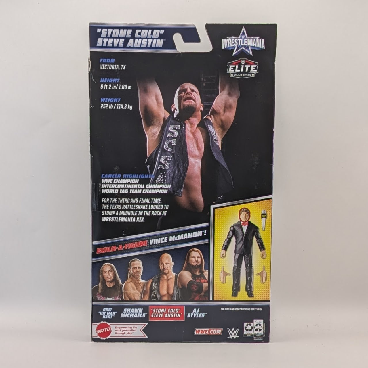2022 WWE Mattel Elite Collection WrestleMania 38 "Stone Cold" Steve Austin