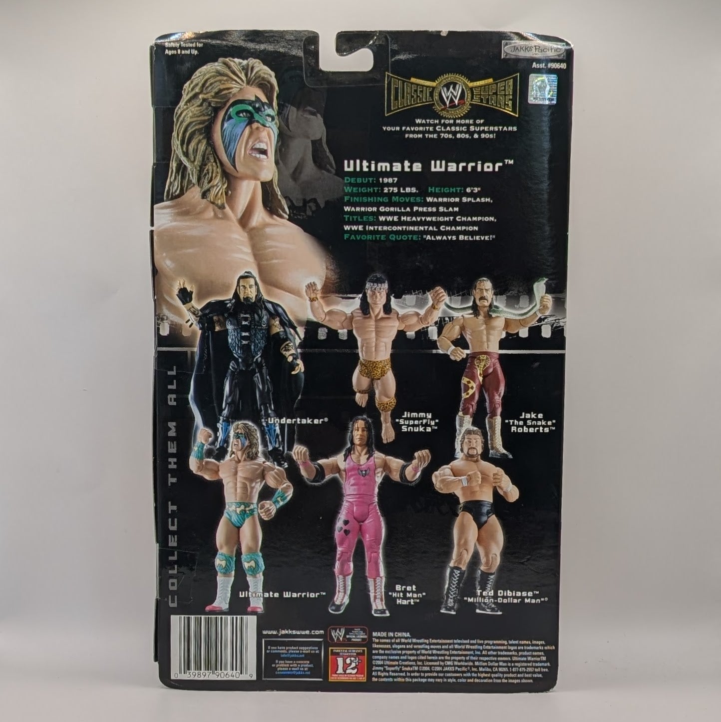 2004 WWE Jakks Pacific Classic Superstars Series 3 Ultimate Warrior