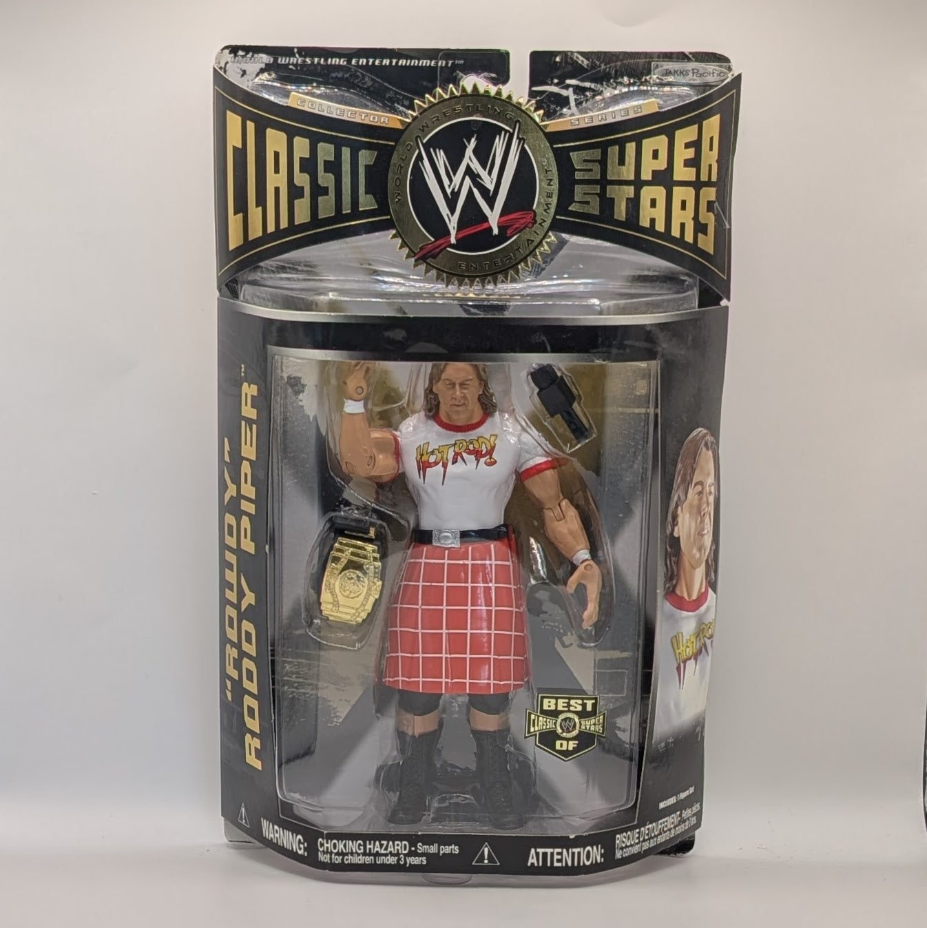 2008 WWE Jakks Pacific Best of Classic Superstars Series 1 Rowdy Roddy Piper