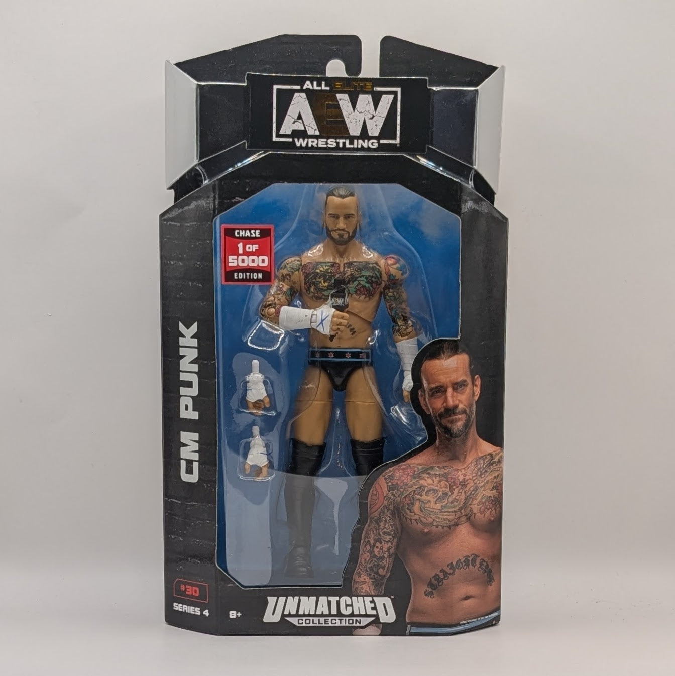 2022 AEW Jazwares Unmatched Collection Series 4 #30 CM Punk [Chase Edition]