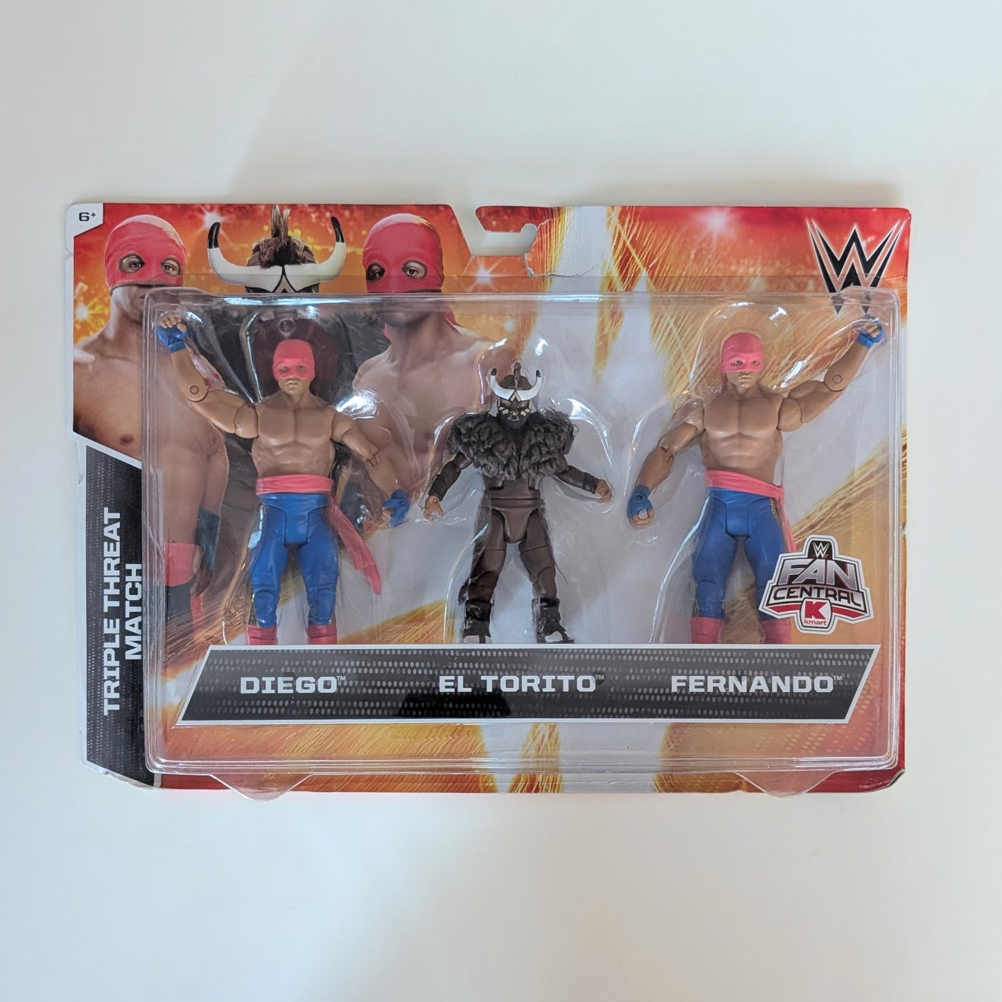 2014 WWE Mattel Basic Triple Threat Match Series 4 Diego, El Torito & Fernando [Exclusive]