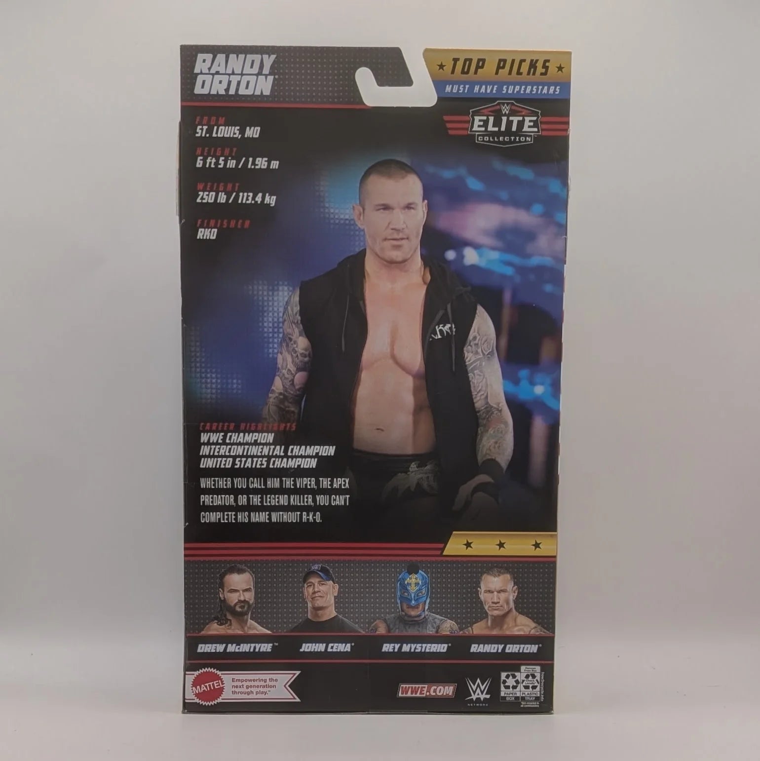 2022 WWE Mattel Elite Collection Top Picks Randy Orton – Wrestling 
