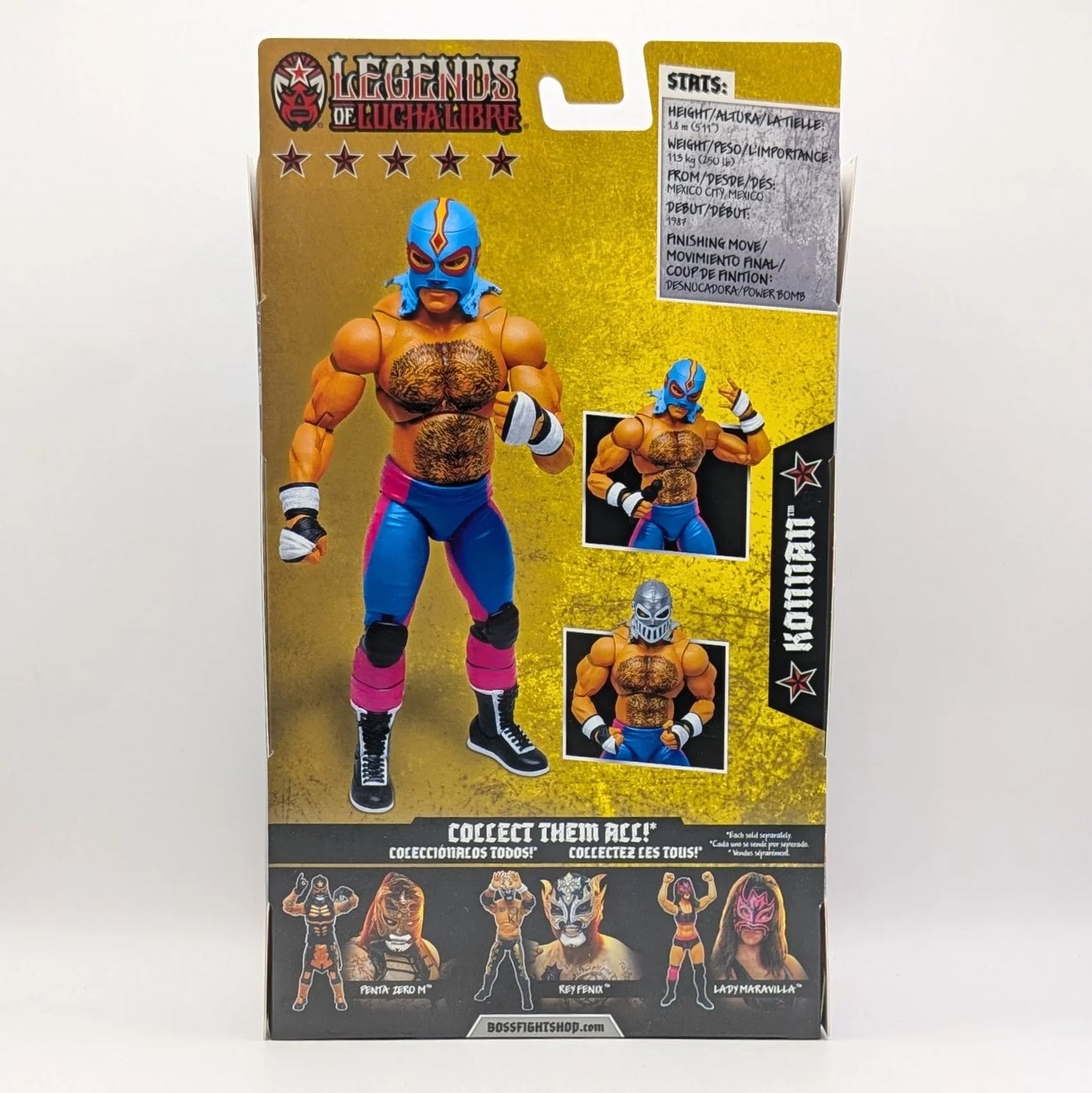 2022 Boss Fight Studio Legends of Lucha Libre Premium Collector Figures Series 2 Konnan