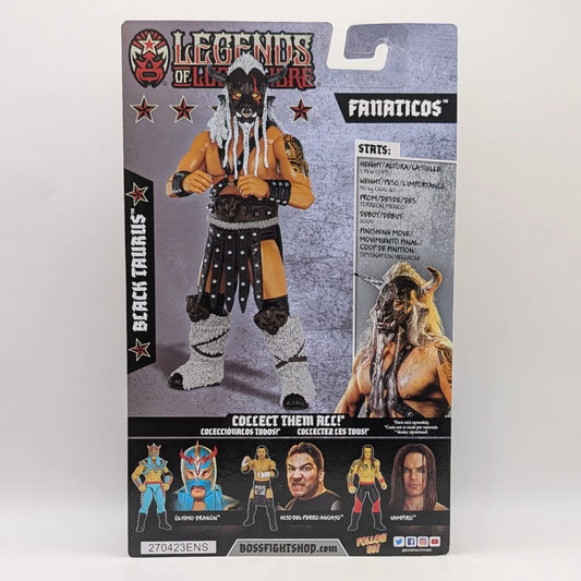 2023 Boss Fight Studio Legends of Lucha Libre Fanaticos Series 2 Black Taurus