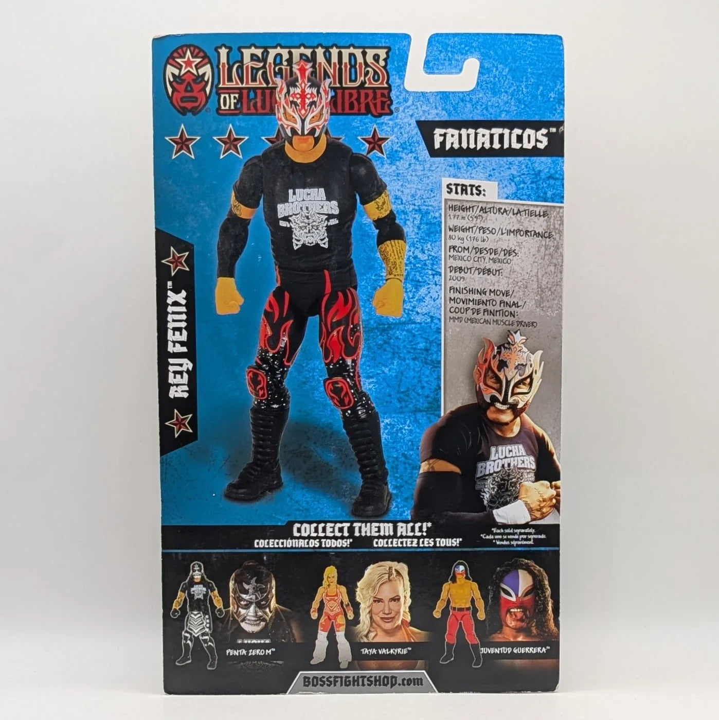 2022 Boss Fight Studio Legends of Lucha Libre Fanaticos Series 1 Rey Fenix