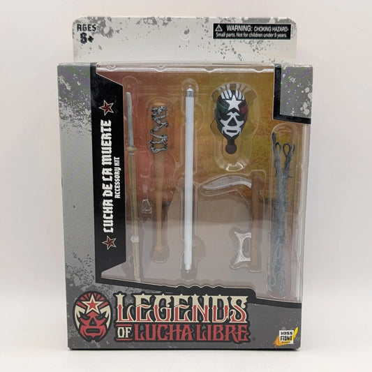 2019 Boss Fight Studio Legends of Lucha Libre Premium Collector Figures Lucha de la Muerta Accessory Set