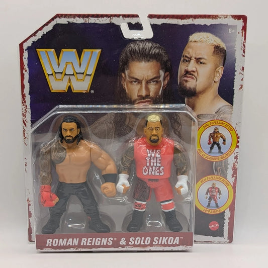 2025 WWE Mattel Ringside Exclusive Bloodline Official Retro Tag Team: Roman Reigns & Solo Sikoa