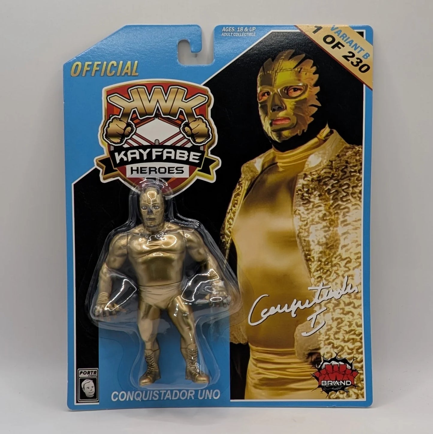 2024 KWK Kayfabe Heroes Series 2 Los Conquistador Uno [Variant B]
