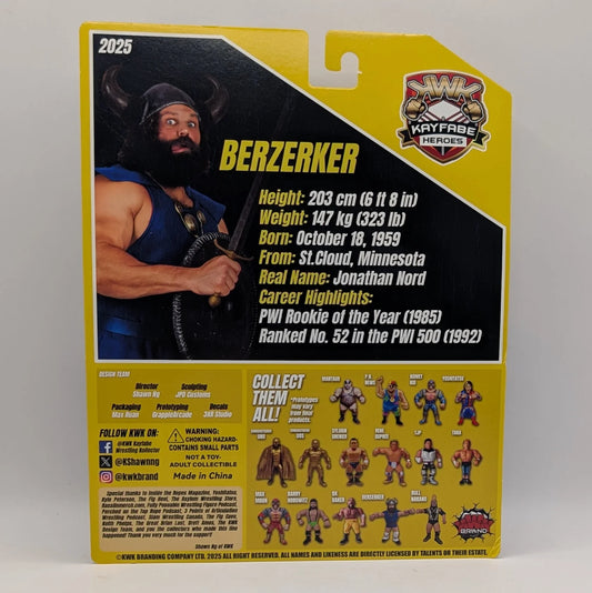 2025 KWK Kayfabe Heroes Deluxe Edition The Berzerker [With Blue Vest]