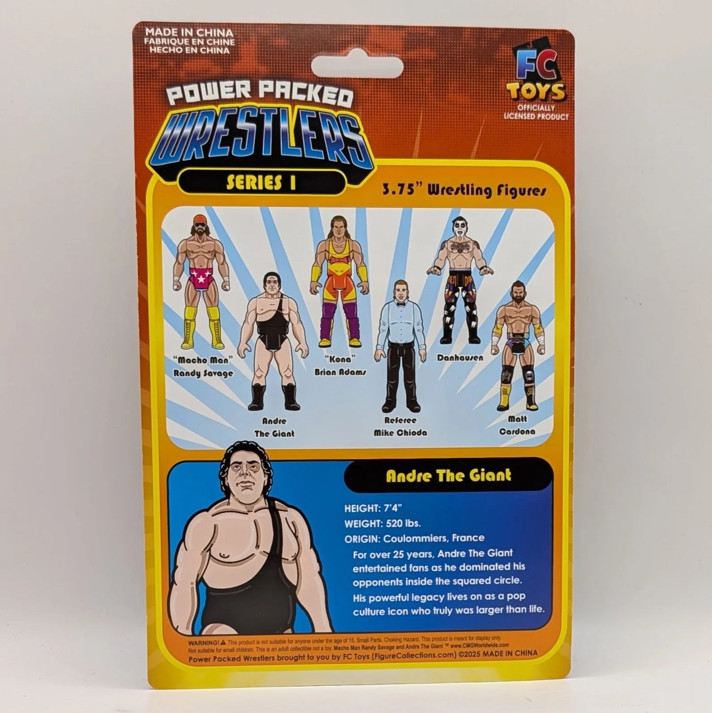 2026 FC Toys Power Packed Wrestlers Series 1 Andre the Giant [With Black Singlet]