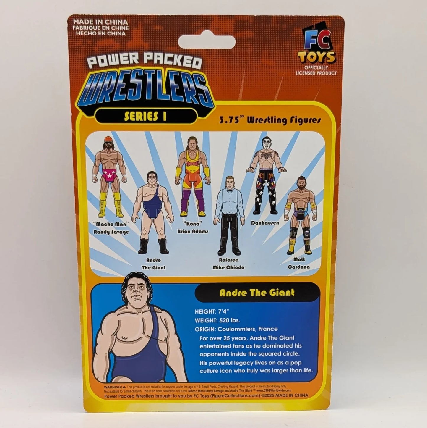2026 FC Toys Power Packed Wrestlers Series 1 Andre the Giant [With Blue Singlet]