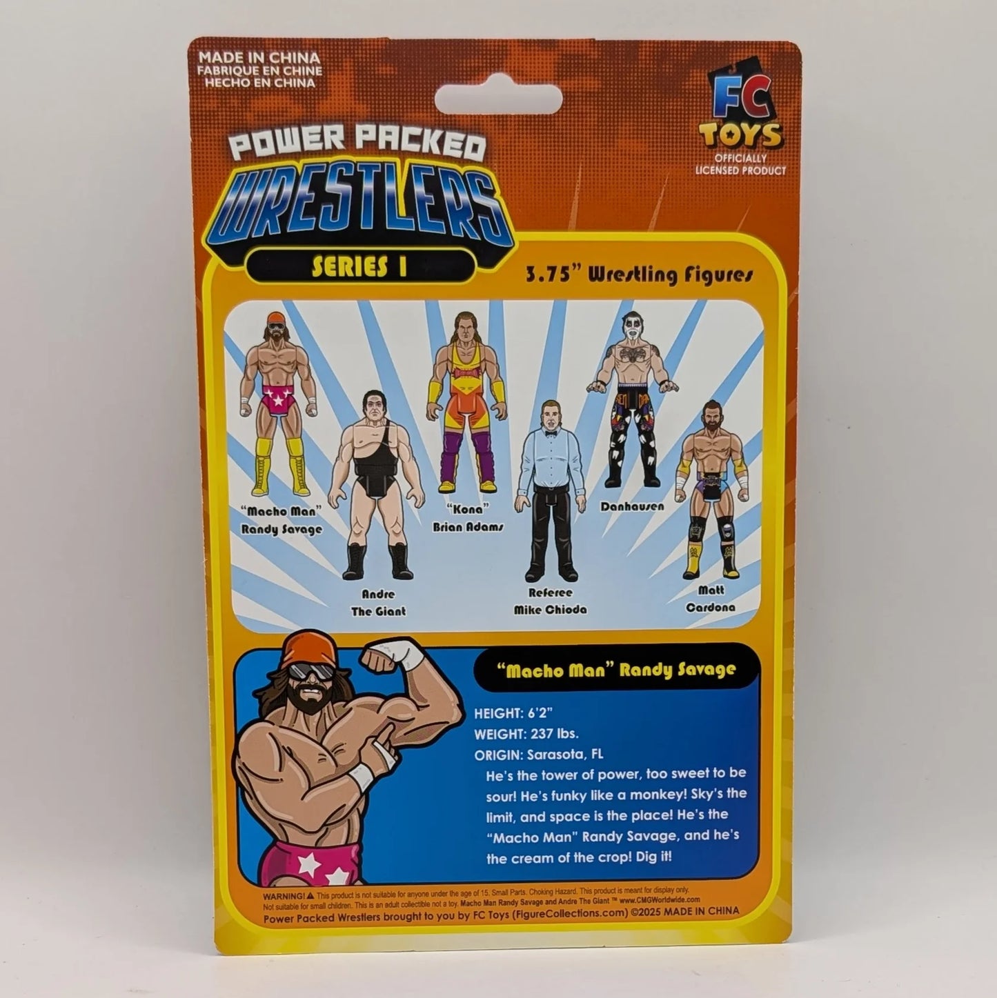 2026 FC Toys Power Packed Wrestlers Series 1 "Macho Man" Randy Savage [With Pink Trunks]