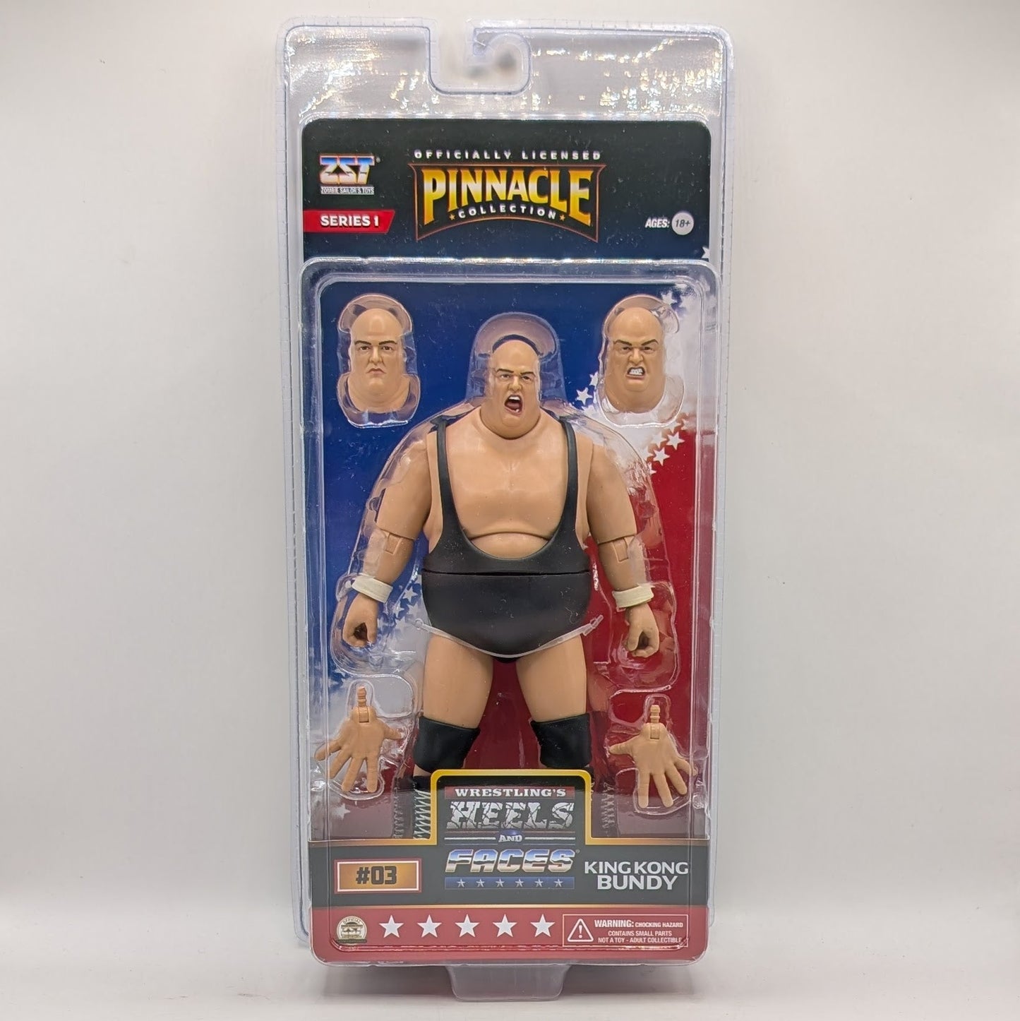 2025 Zombie Sailor's Toys Wrestling's Heels & Faces Pinnacle Collection Series 1 #02 King Kong Bundy