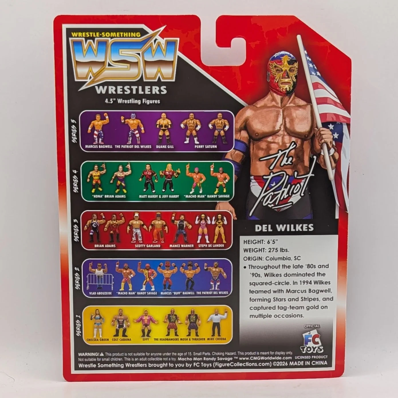 2026 FC Toys Wrestle-Something Wrestlers Series 5  "The Patriot" Del Wilkes [Variant]