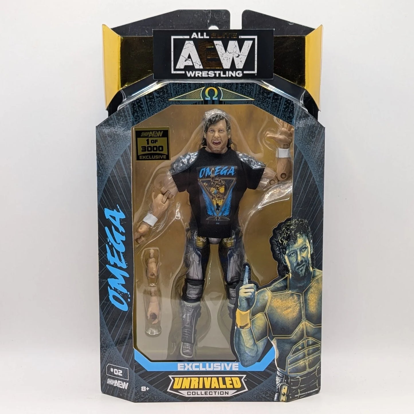 2022 AEW Jazwares Unrivaled Collection Shop AEW Exclusive #02 "Golden Wings" Kenny Omega