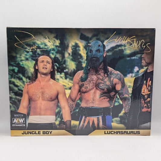 2022 AEW Jazwares Unrivaled Collection Amazon Exclusive Luchasaurus & Jungle Boy Tag Team Pack