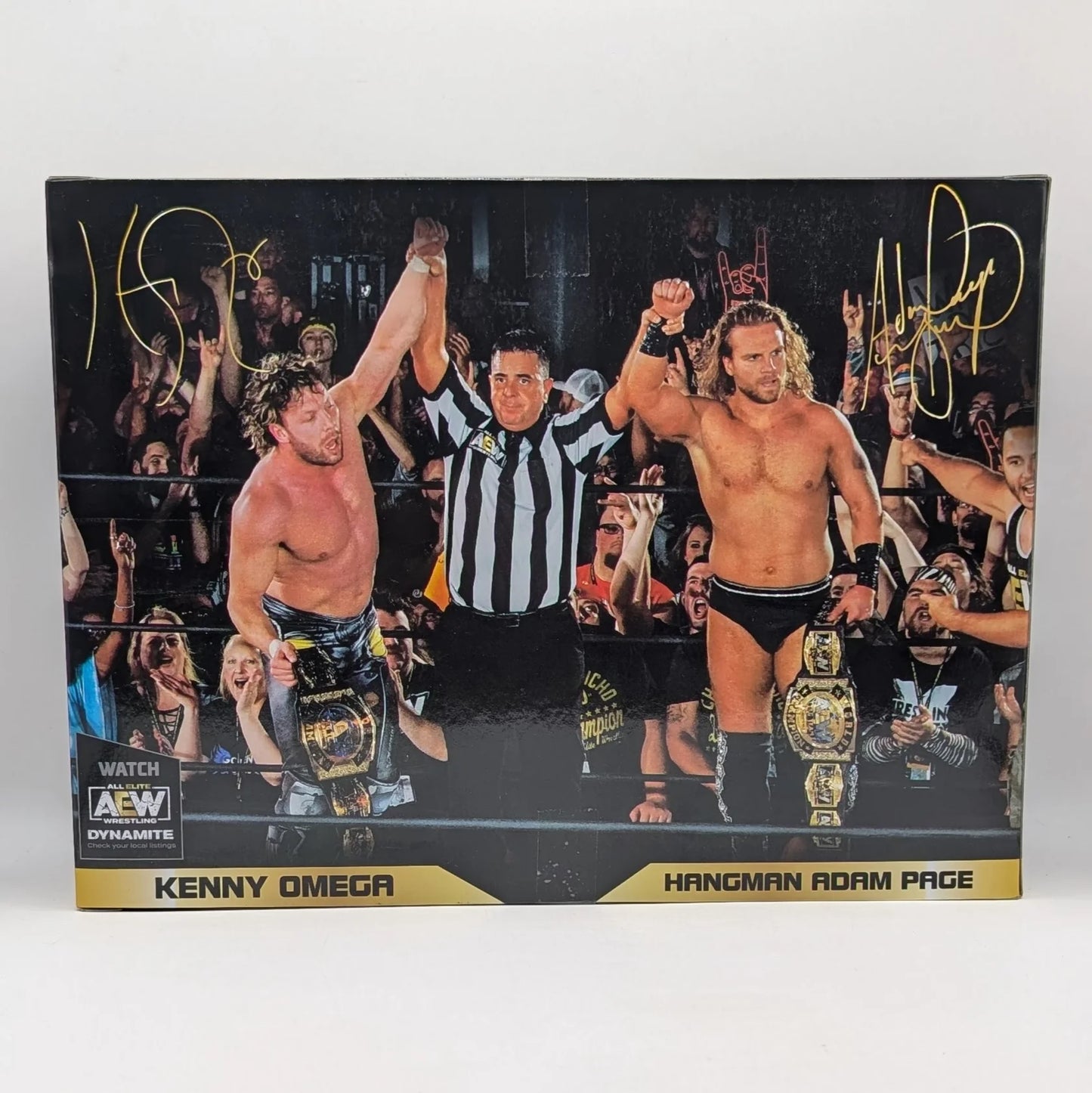 2021 AEW Jazwares Unrivaled Collection Amazon Exclusive "Hangman" Adam Page & Kenny Omega Tag Team Pack