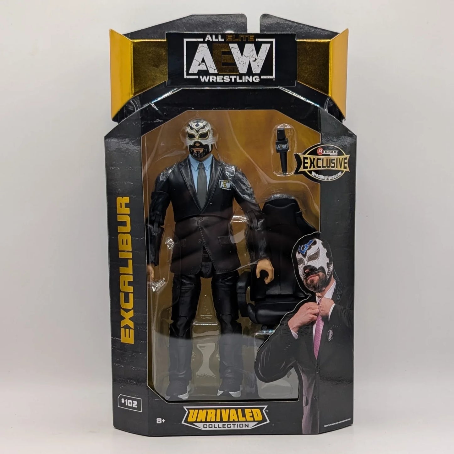 2022 AEW Jazwares Unrivaled Collection Ringside Exclusive #102 Excalibur