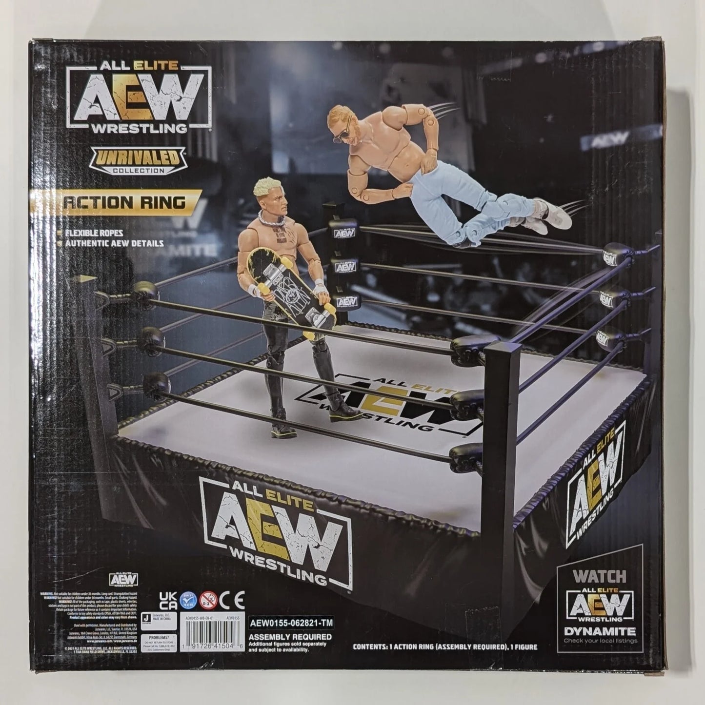 2021 AEW Jazwares Unrivaled Collection Action Ring with Exclusive Adam Page Figure Included! [Exclusive]