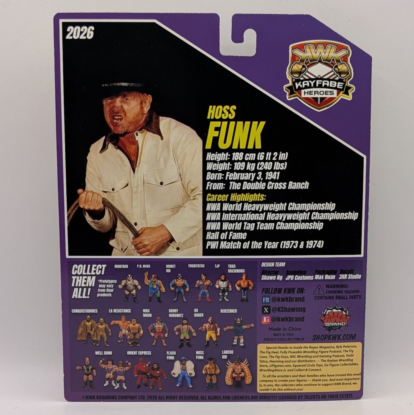 2026 KWK Kayfabe Heroes Deluxe Edition Hoss Funk [Exclusive]