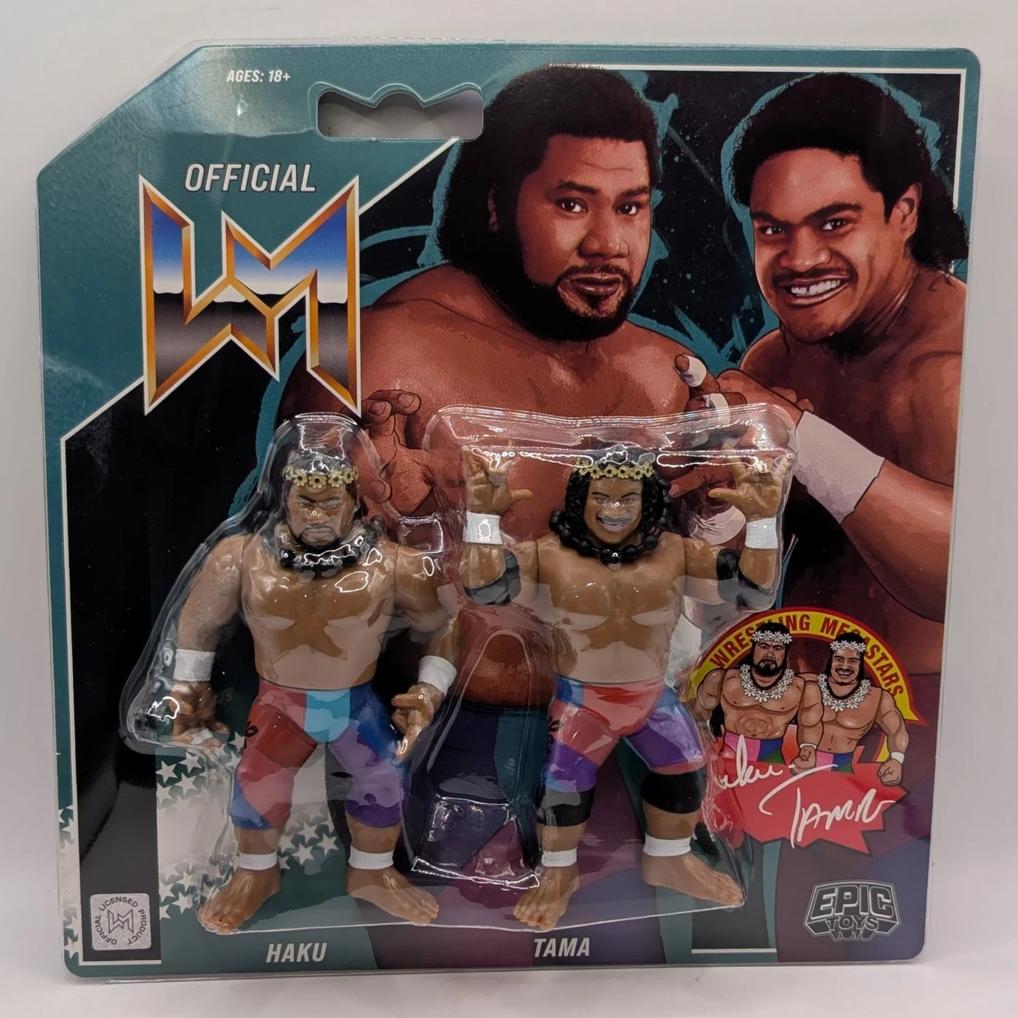 2026 Epic Toys Wrestling Megastars Islanders 2-Pack: Haku & Tonga Kid