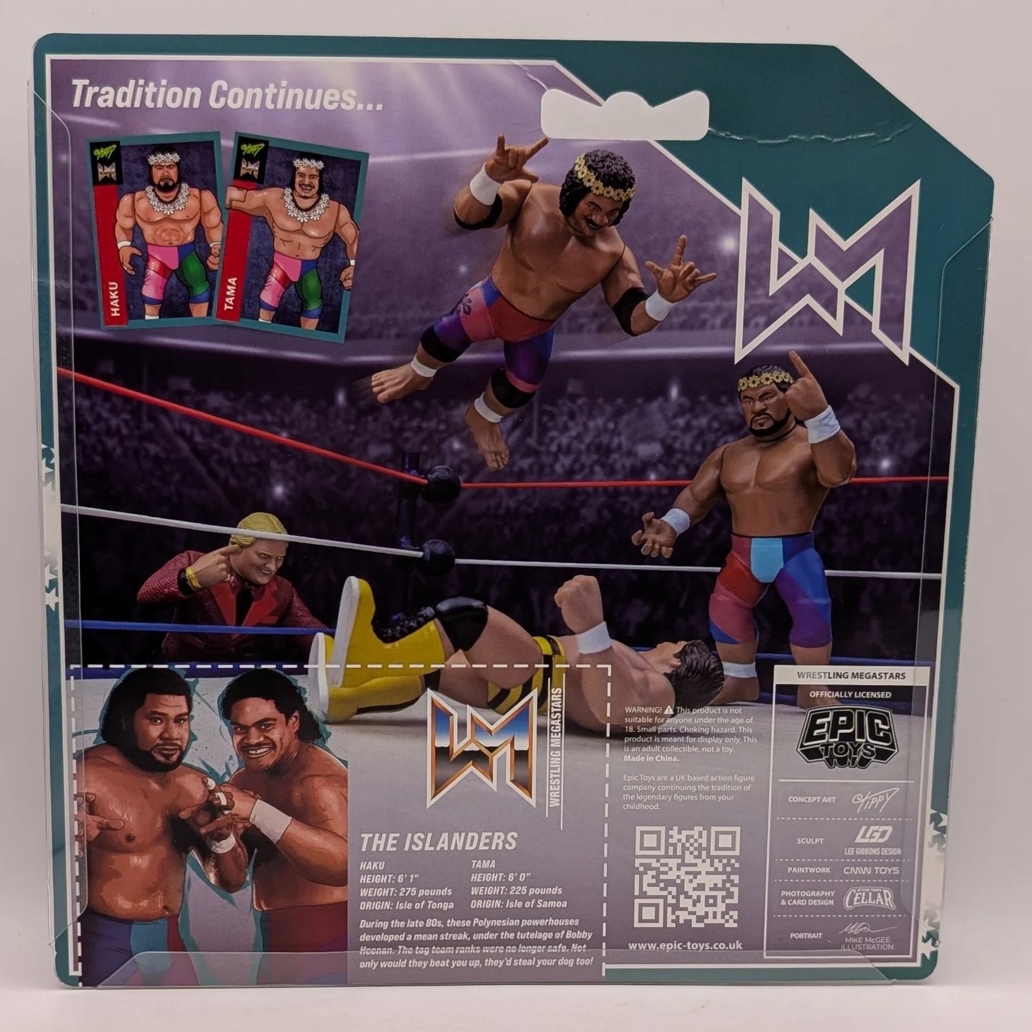 2026 Epic Toys Wrestling Megastars Islanders 2-Pack: Haku & Tonga Kid