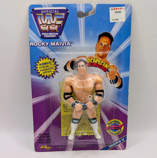 1997 WWF Just Toys Bend-Ems Series 5 Rocky Maivia