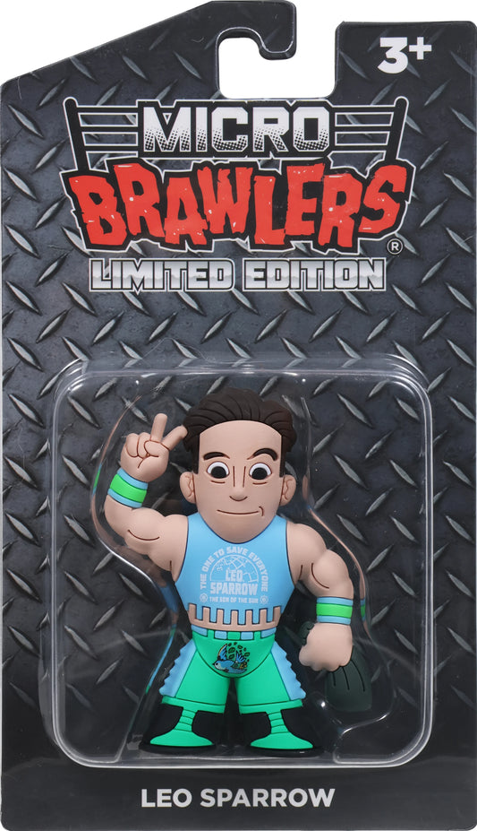 2025 Pro Wrestling Tees Micro Brawlers Limited Edition Leo Sparrow [With One to Save Everyone Shirt]