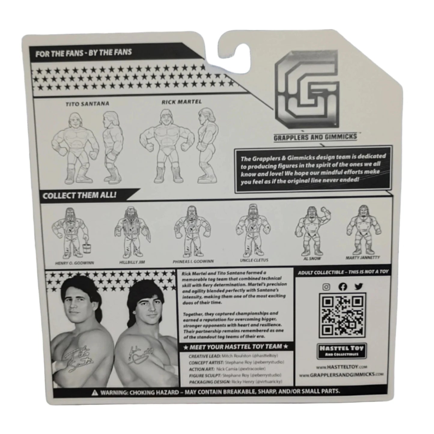 2025 Hasttel Toy Grapplers & Gimmicks Strike Force 2-Pack: Tito Santana & Rick Martel
