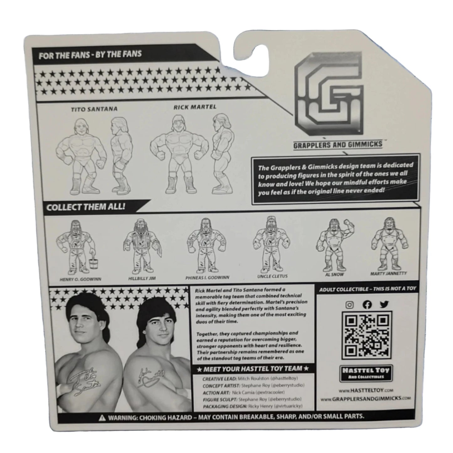 2025 Hasttel Toy Grapplers & Gimmicks Strike Force 2-Pack: Tito Santana & Rick Martel [Exclusive]