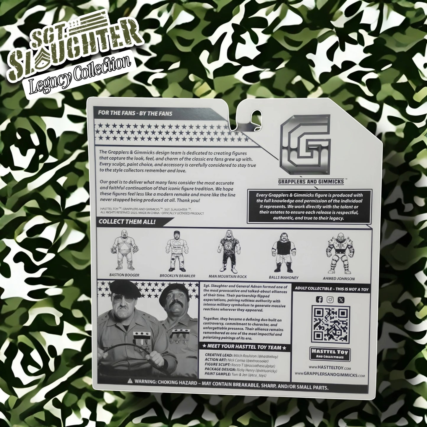 2026 Hasttel Toy Grapplers & Gimmicks Legacy Collection 2-Pack: Sgt. Slaughter & General Adnan