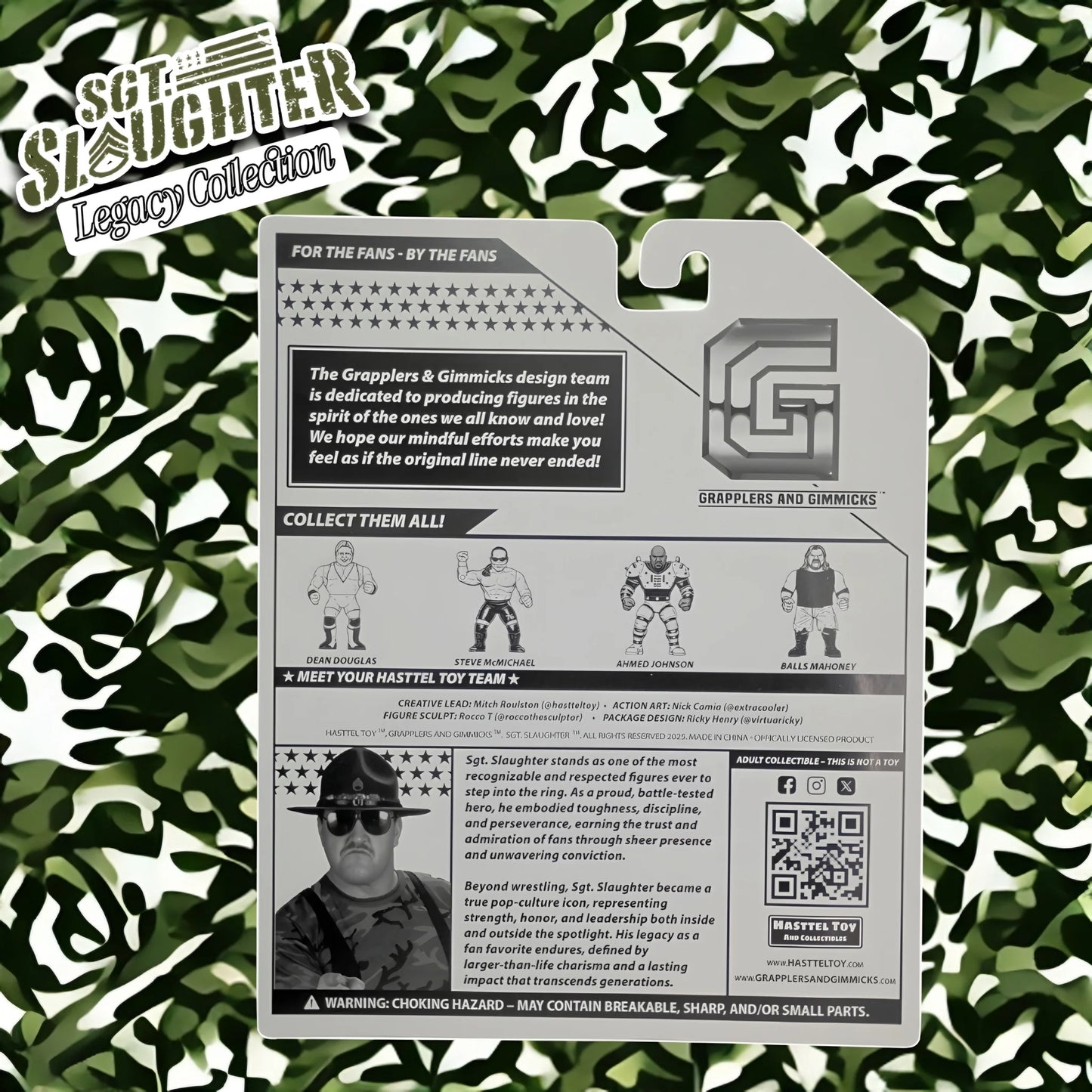 2026 Hasttel Toy Grapplers & Gimmicks Legacy Collection Sgt. Slaughter [Face]