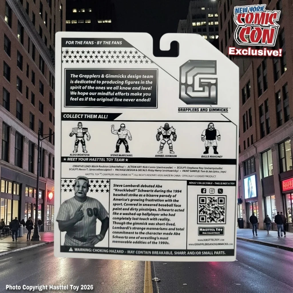 2026 Hasttel Toy Grapplers & Gimmicks Abe "Knuckleball" Schwartz