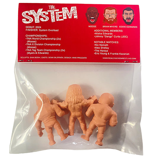 2025 Really Weird Wrestling Grapple Gang Series 2 The System: Eddie Edwards, Brian Myers & Moose [Flesh]
