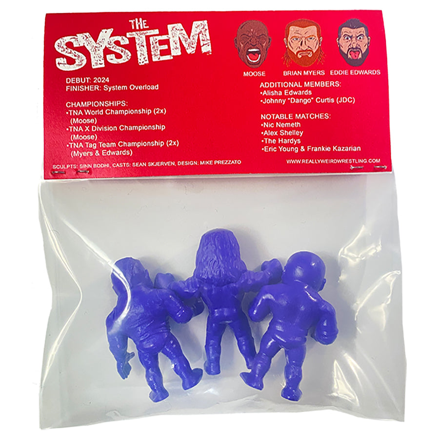 2025 Really Weird Wrestling Grapple Gang Series 2 The System: Eddie Edwards, Brian Myers & Moose [Purple]