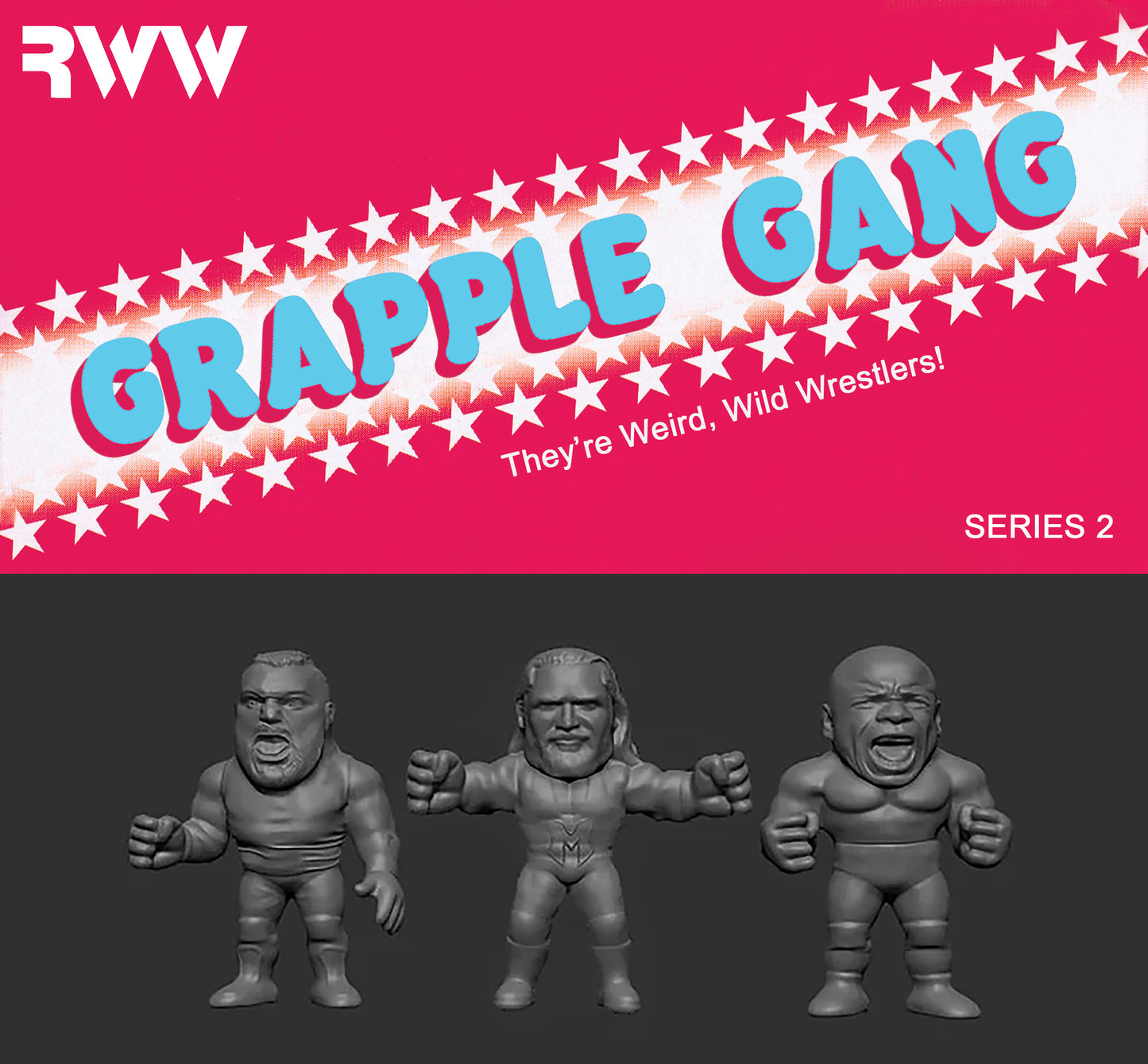 2025 Really Weird Wrestling Grapple Gang Series 2 The System: Eddie Edwards, Brian Myers & Moose [Glow In the Dark]
