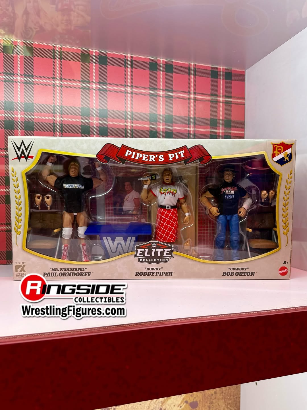 2026 WWE Mattel Elite Collection Target Exclusive Piper's Pit 3-Pack: "Mr. Wonderful" Paul Orndorff, "Rowdy" Roddy Piper & "Cowboy" Bob Orton
