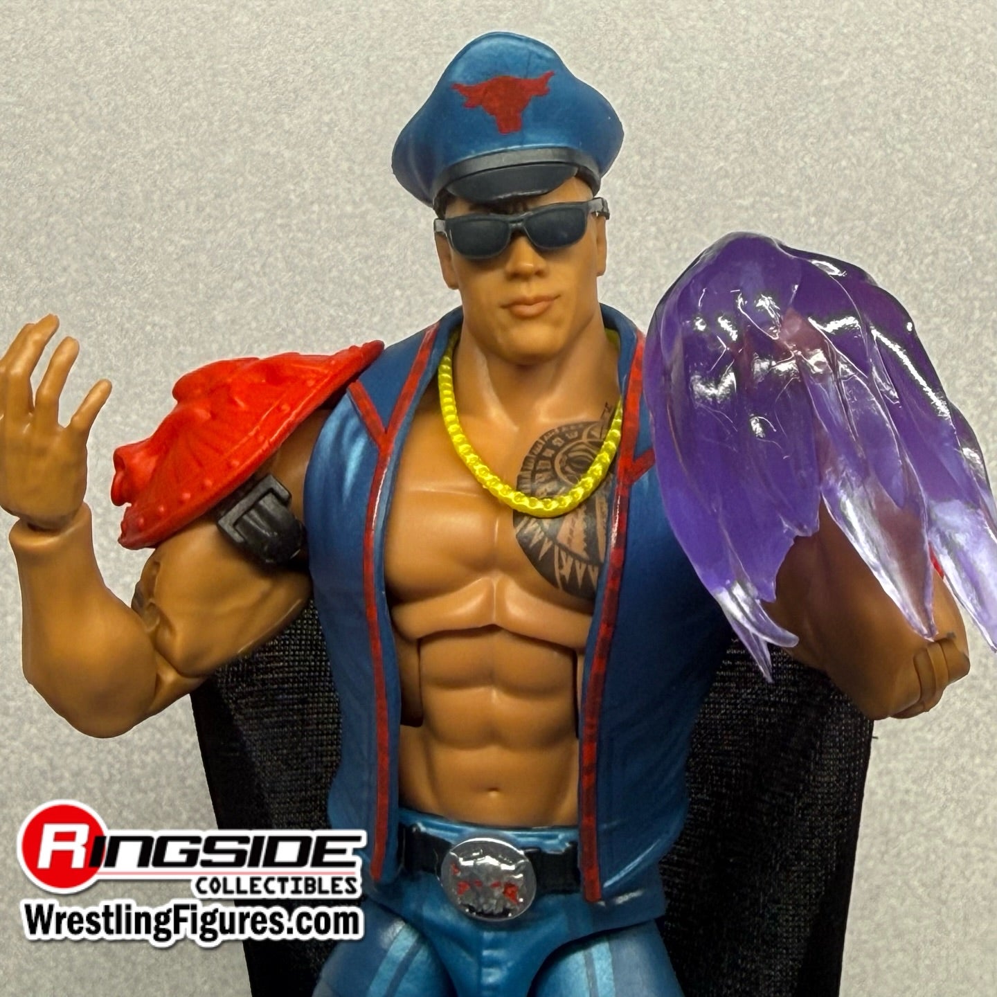 WWE x Street Fighter Elite Collection Series 4 "Final Boss" The Rock as M. Bison [Player Two]