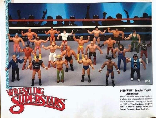 Unreleased WWF LJN Wrestling Superstars Bendies Bruno Sammartino