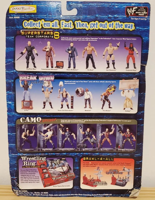 1999 WWF Jakks Pacific Superstars Series 8 "Team Corporate" Kane